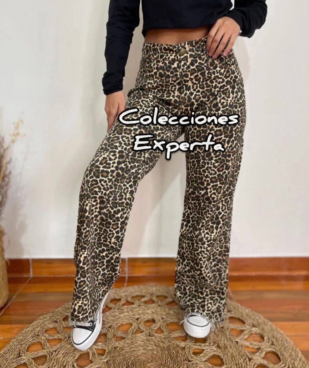 wide leg rÍgido animal print